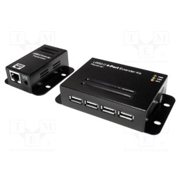 1 pcs x LOGILINK - UA0252 - USB extender, USB 2.0, black, Cat: 5e,6, 50m