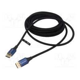 1 pcs x VENTION - HCABI - Cable, DisplayPort 1.4, DisplayPort plug,both sides, textile