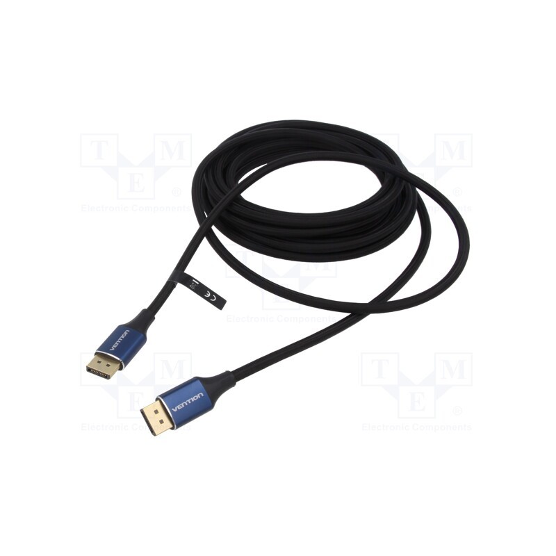 1 pcs x VENTION - HCABI - Cable, DisplayPort 1.4, DisplayPort plug,both sides, textile