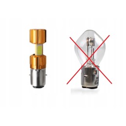 LED bulb ba20d scooters motorcycles