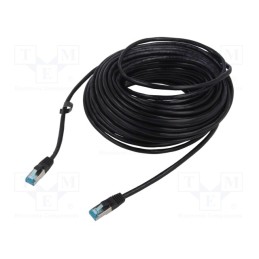 1 pcs x VENTION - VAP-B05-B2500 - Patch cord, F/UTP, 5e, stranded, Cu, PVC, black, 25m, 26AWG, shielded