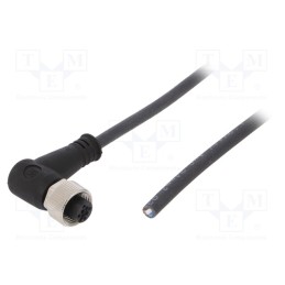 1 pcs x WEIDMu00dcLLER - SAIL-M12BW-4-3.0U - Connection lead, M12, PIN: 4, angled, 3m, plug, 250VAC, 4A, -25÷80°C