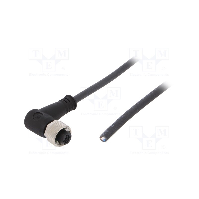 1 pcs x WEIDMu00dcLLER - SAIL-M12BW-4-3.0U - Connection lead, M12, PIN: 4, angled, 3m, plug, 250VAC, 4A, -25÷80°C