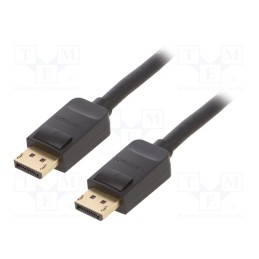 1 pcs x VENTION - HACBG - Cable, DisplayPort 1.2, DisplayPort plug,both sides, PVC, black