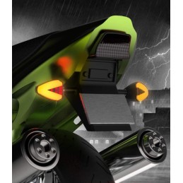 LED turn signals with rear brake light, 2 pcs, E11 approval