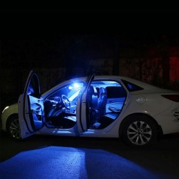 LED bulb 8smd 1210 w5w t10 blue parking light