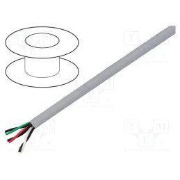 1 rol x ALPHA WIRE - 78073 SL005 - Wire, EcoCable Mini, 3x2x24AWG, unshielded, 300V, 30.5m, Cu, 100ft