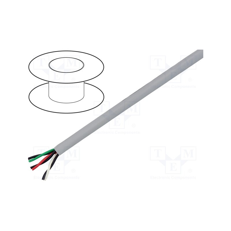 1 rol x ALPHA WIRE - 78073 SL005 - Wire, EcoCable Mini, 3x2x24AWG, unshielded, 300V, 30.5m, Cu, 100ft