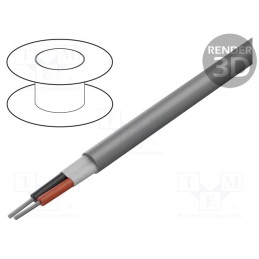 1 rol x ALPHA WIRE - 78032 SL001 - Wire, EcoCable Mini, 2x22AWG, unshielded, 300V, 305m, Cu, stranded