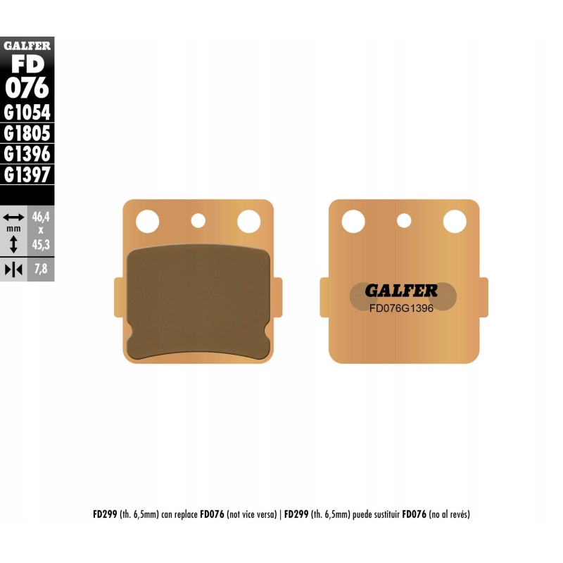 Galfer brake pads kh84 sintered off road