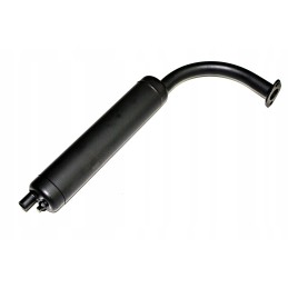 Black power force muffler for a bicycle engine