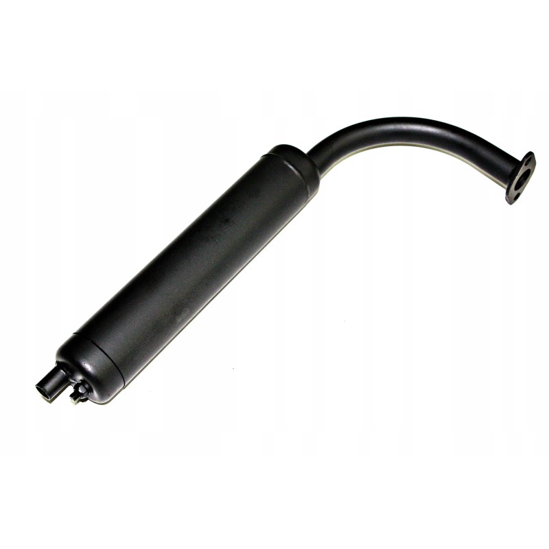 Black power force muffler for a bicycle engine