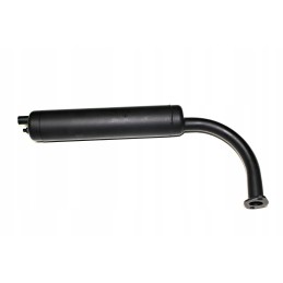 Black power force muffler for a bicycle engine
