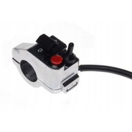 Universal turn signal switch for ATV, chrome