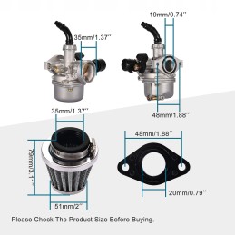 Carburetor filters gasket 4t quad atv 110 125 tuning