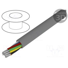 1 rol x ALPHA WIRE - 1181/40C SL005 - Wire, Alpha Essential C&C, 40x22AWG, unshielded, 300V, 30.5m, Cu