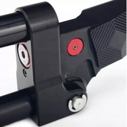 Anti-vibration handlebar with 22 mm elastomer