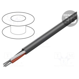 1 rol x ALPHA WIRE - 1898C SL001 - Wire, Alpha Essential C&C, 3x18AWG, unshielded, 300V, 305m, Cu