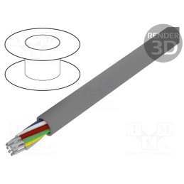 1 rol x ALPHA WIRE - 1898/8C SL001 - Wire, Alpha Essential C&C, 8x18AWG, unshielded, 300V, 305m, Cu