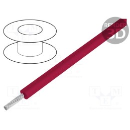 1 rol x ALPHA WIRE - 1632 RD001 - Wire, Lead Wire, stranded, Cu, EPDM, red, 1.5kV, -30÷90°C, 305m