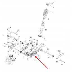Polaris 1015888 458 lower rear left wishbone