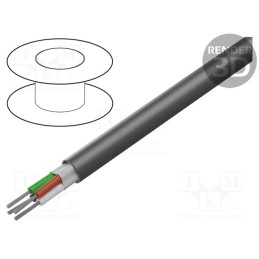 1 rol x ALPHA WIRE - 5064C SL005 - Wire, Xtra Guard® 1, 4x18AWG, unshielded, 300V, 30.5m, Cu, stranded