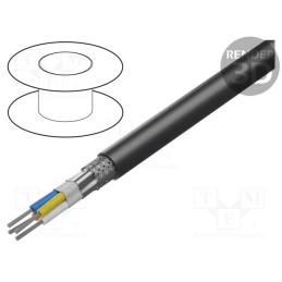 1 rol x HARTING - 9456000108 - Wire, EtherRail®, 4x22AWG, railway industry,outdoor, 5, stranded