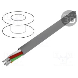 1 rol x ALPHA WIRE - 5018C SL005 - Wire, Xtra Guard® 1, 8x24AWG, unshielded, 300V, 30.5m, Cu, stranded