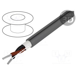 1 rol x ALPHA WIRE - 5002C SL001 - Wire, Xtra Guard® 1, 2x22AWG, unshielded, 300V, 305m, Cu, stranded