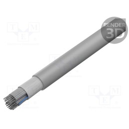 1 rol x HARTING - 9180377008 - Wire: ribbon, round, 1.27mm, stranded, Cu, unshielded, PVC, grey