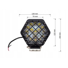 Long-distance LED halogen 48 watt 4D