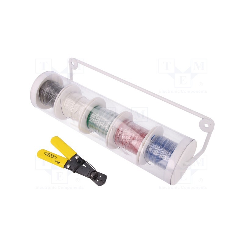 1 rol x ALPHA WIRE - HUKIT30 NC032 - Wire, HookUp Wire, stranded, Cu, 24AWG, PVC, 1kV, 30.5m, 100ft, 5rl.