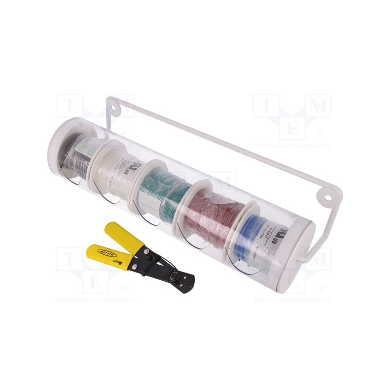 1 rol x ALPHA WIRE - HUKIT20 NC032 - Wire, HookUp Wire, stranded, Cu, 22AWG, PVC, 300V, 30.5m, 100ft, 5rl.