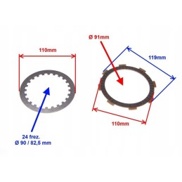 Clutch discs for quad atv 200 250 loncin