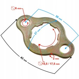 Protection of the drive sprocket of a 110cc quad atv