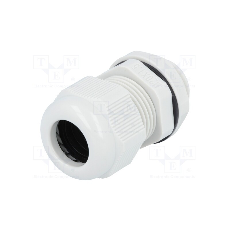 1 pcs x KSS WIRING - AG-20GY1 - Cable gland, M20, 1.5, IP68, polyamide, grey, UL94V-2, 19.5mm