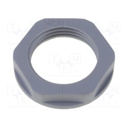 1 pcs x HELUKABEL - KMK-PA RAL7001 M20 - Nut, M20, polyamide, 26mm, dark grey, -40÷100°C, Thread: metric