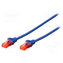 1 pcs x DIGITUS - DK-1617-005/B - Patch cord, U/UTP, 6, stranded, Cu, LSZH, blue, 0.5m, 26AWG