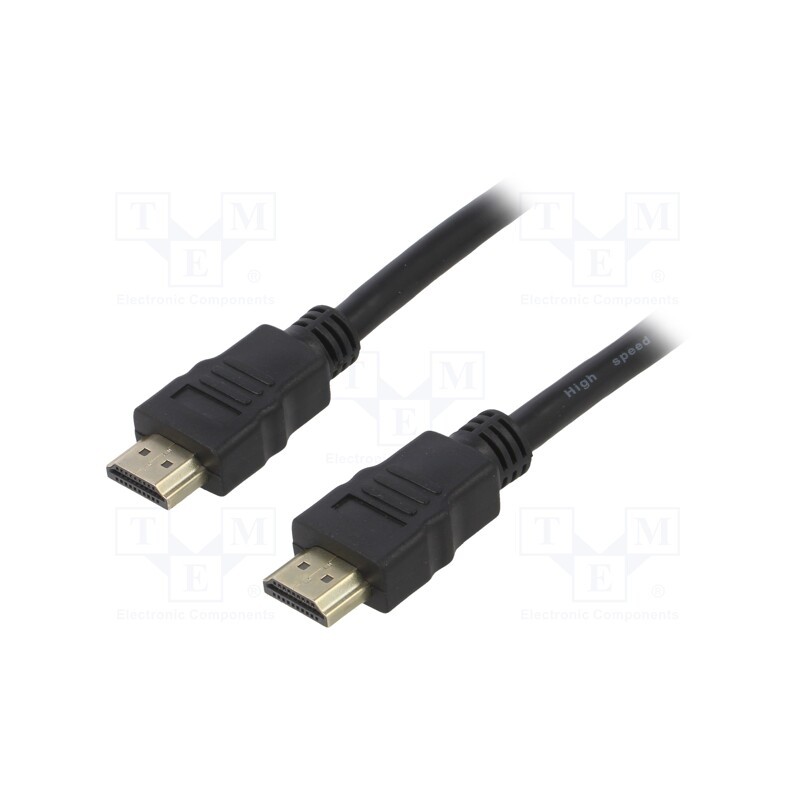 1 pcs x AKYGA - AK-HD-30A - Cable, HDMI 1.4, HDMI plug,both sides, 3m, black