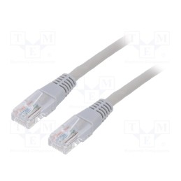 1 pcs x GEMBIRD - PP12-7.5M - Patch cord, U/UTP, 5e, stranded, CCA, PVC, grey, 7.5m, 26AWG