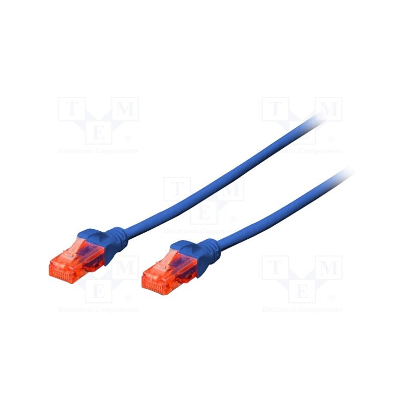 1 pcs x DIGITUS - DK-1512-050/B - Patch cord, U/UTP, 5e, stranded, CCA, PVC, blue, 5m, 26AWG