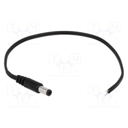 1 pcs x BQ CABLE - DC.CAB.2200.0150 - Cable, 2x0.5mm2, wires,DC 5,5/2,1 plug, straight, black, 1.5m
