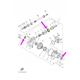 Front diff seals for yamaha grizzly 700 550