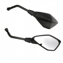 Black mirrors with handlebar mounts