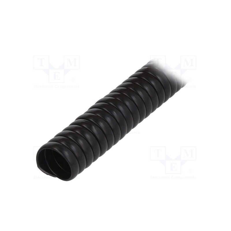 1 m x PARTEX - SP-20100KN0 - Spiral wrapping, PVC, black, L: 1m, -30÷60°C, SP, Features: flexible