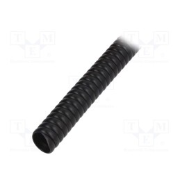1 m x PARTEX - SP-15100KN0 - Spiral wrapping, PVC, black, L: 1m, -30÷60°C, SP, Features: flexible