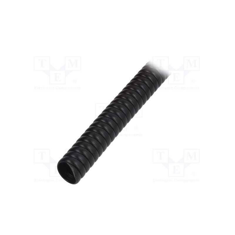 1 m x PARTEX - SP-15100KN0 - Spiral wrapping, PVC, black, L: 1m, -30÷60°C, SP, Features: flexible