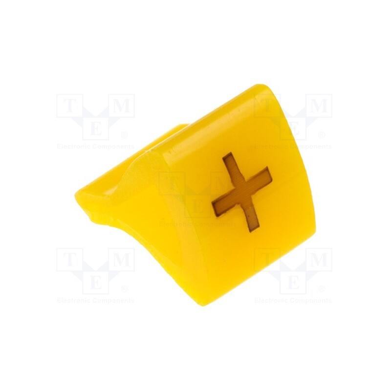 1 pcg x KURANT - MZ-1/+ - Markers, Marking: +, 1.7÷3.5mm, H: 7mm, A: 6mm, -30÷100°C, leaded