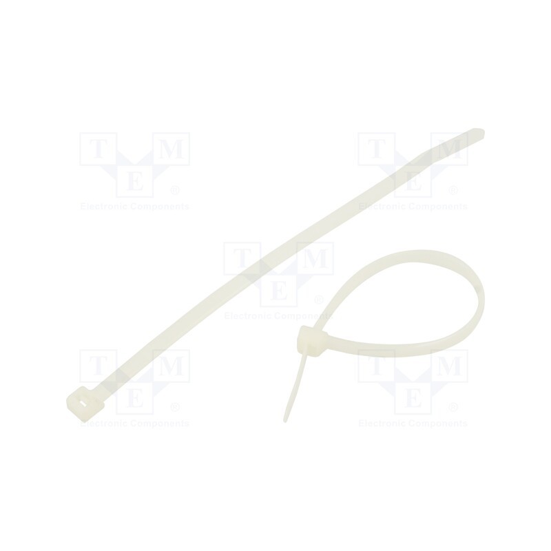 1 pcg x RADPOL - TOOCW016004801 - Cable tie, L: 160mm, W: 4.8mm, polyamide, 220N, natural, 100pcs.