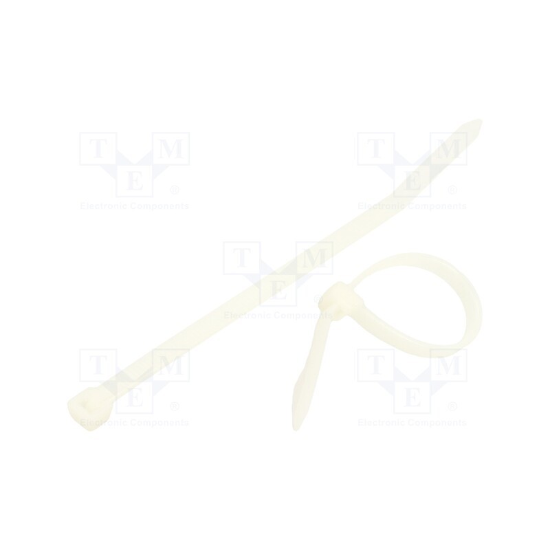1 pcg x RADPOL - TOOCW012004801 - Cable tie, L: 120mm, W: 4.8mm, polyamide, 220N, natural, 100pcs.